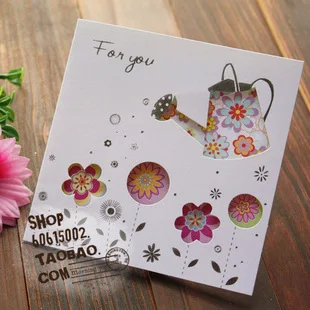 

Free ship!1lot=40pc!hollow fine greeting card / flowers and Butterfly Birthday festival Cards / /thank you card with envelope