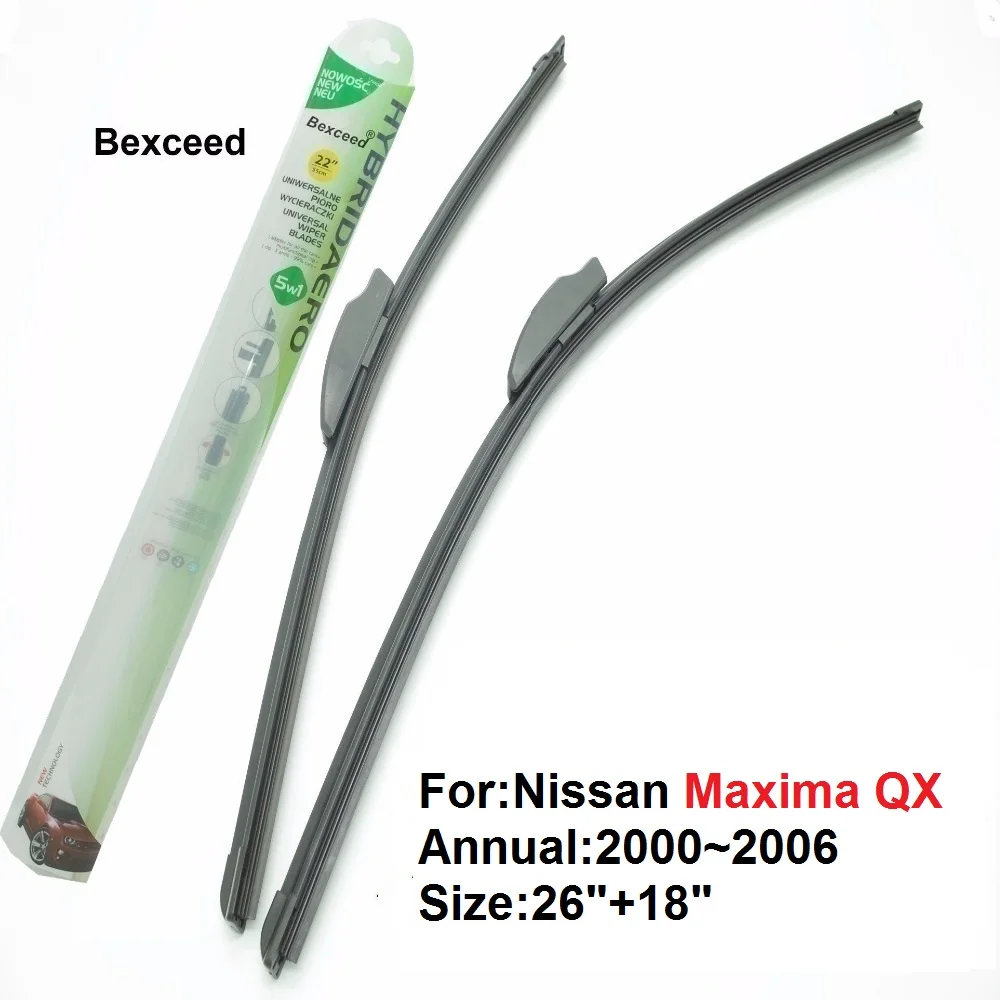 Плоская щетка стеклоочистителя для Nissan Maxima QX Bexceed 26 дюймов + 18 2000 ~ 2006