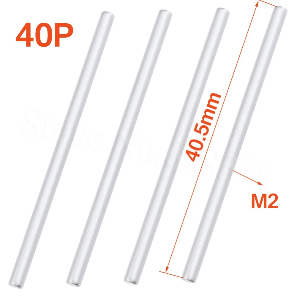 

40pcs Front / Rear Arms Pins Swing Arm Round Pin 2*40.5mm for WLtoys 1/18 Scale A959 A969 A979 K929 A959B A969-B RC Car Parts