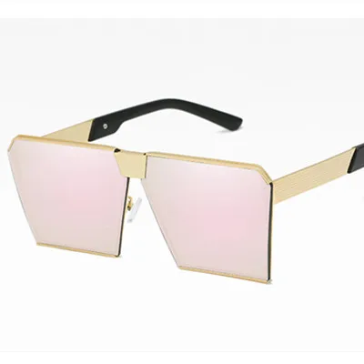 C24 Gold.PinkMirror Emosnia унисекс квадратные 23 Цвета Modis солнцезащитные очки Oculos De Sol ретро роскошные женские брендовые дизайнерские солнцезащитные очки UV400 - Цвет линз: C24 Gold.PinkMirror