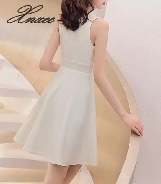

2020 new female short section banquet party temperament slim dress fairy