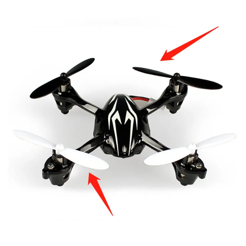 Hubsan X4 H107 пропеллеры лезвия 60 шт./лот четырехосный самолет 55 мм Длинный Пропеллер