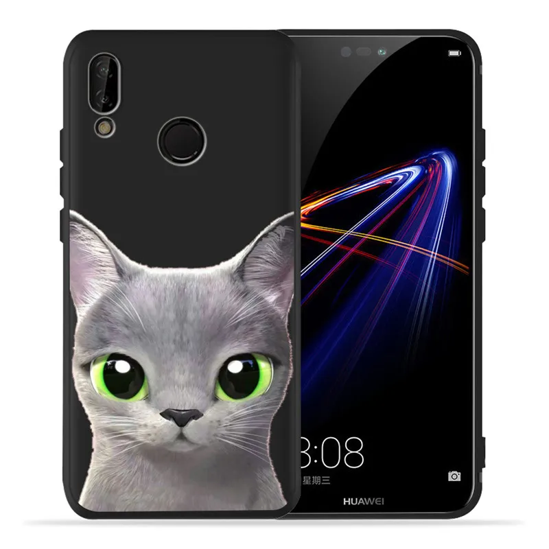 Изготовленный на заказ для huawei P8 P10 P20 P30 Коврики 10 20 Honor 8 8X 8C 9 V20 20i 10 Lite Plus Pro Чехол Coque Samsung чехол-футляр изображение кошки и собаки - Цвет: H1706