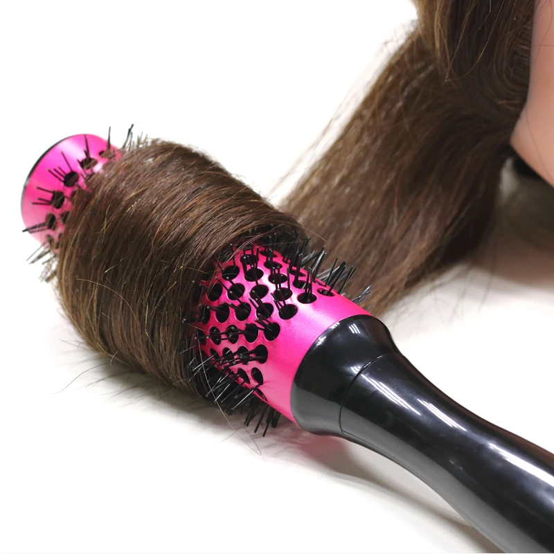 Круглая щетка парикмахерская расческа для волос керамическая алюминиевые