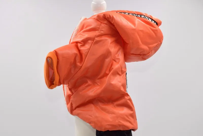Золотисто-зеленые цвета, размеры S-xxl, четыре ноги, теплая одежда для домашних животных с блестящими зеркальными наклейками, вышитый комбинезон для собак, зимняя одежда для собак