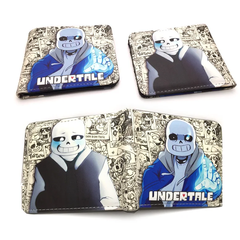 Novelty Game Undertale Wallet PU Student Short Wallets Casual Leather Card Holder Cute Cartoon Gift Kids Children Purse Carteras | Багаж и