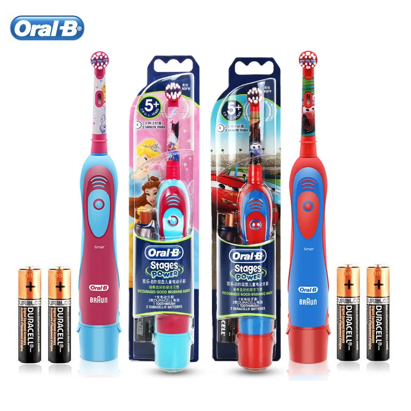 Электрическая детская зубная щетка Oral B Stages DB4510K вращающаяся Водонепроницаемая с