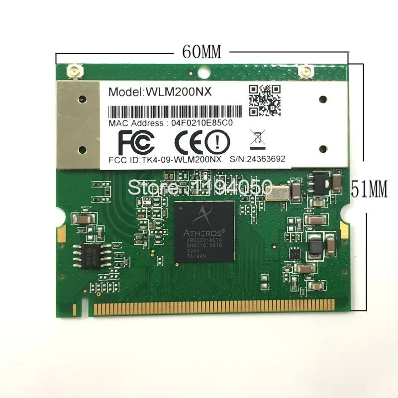 Wi Fi карта Atheros AR9220 2 4 Мбит/с 300/5 ГГц 802.11a/b/g/n|wireless card|pci wifiwifi wireless |