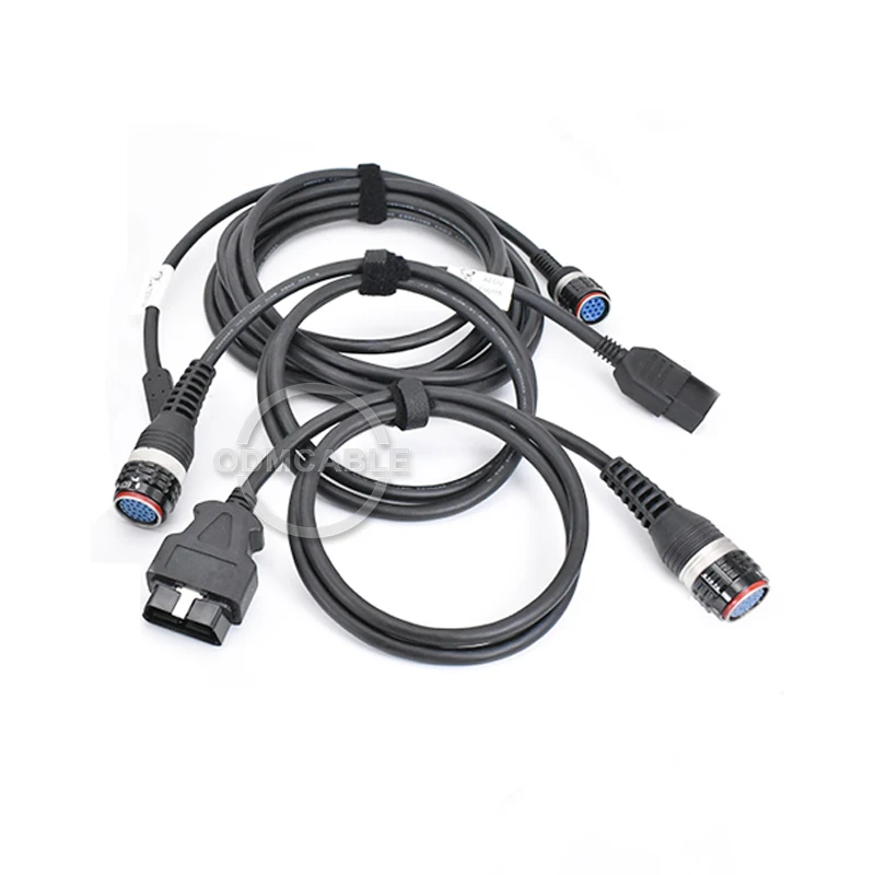 OBDII 16 pin vocom II диагностический кабель с USB кабель для диагностики автомобилей+ FCI 8 pin контактный кабель для Volvo vocom диагностический инструмент