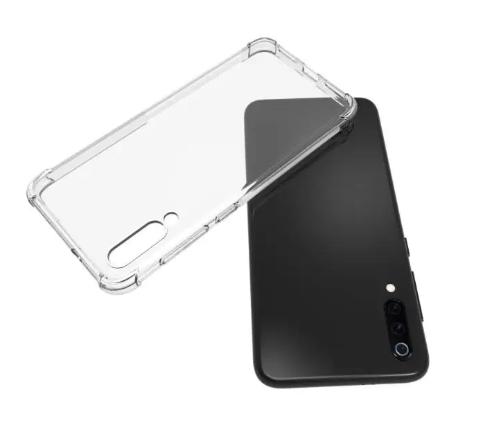 Для Xiaomi Mi CC9e & A3 прозрачный чехол + закаленное стекло мягкая защита Мягкий ТПУ