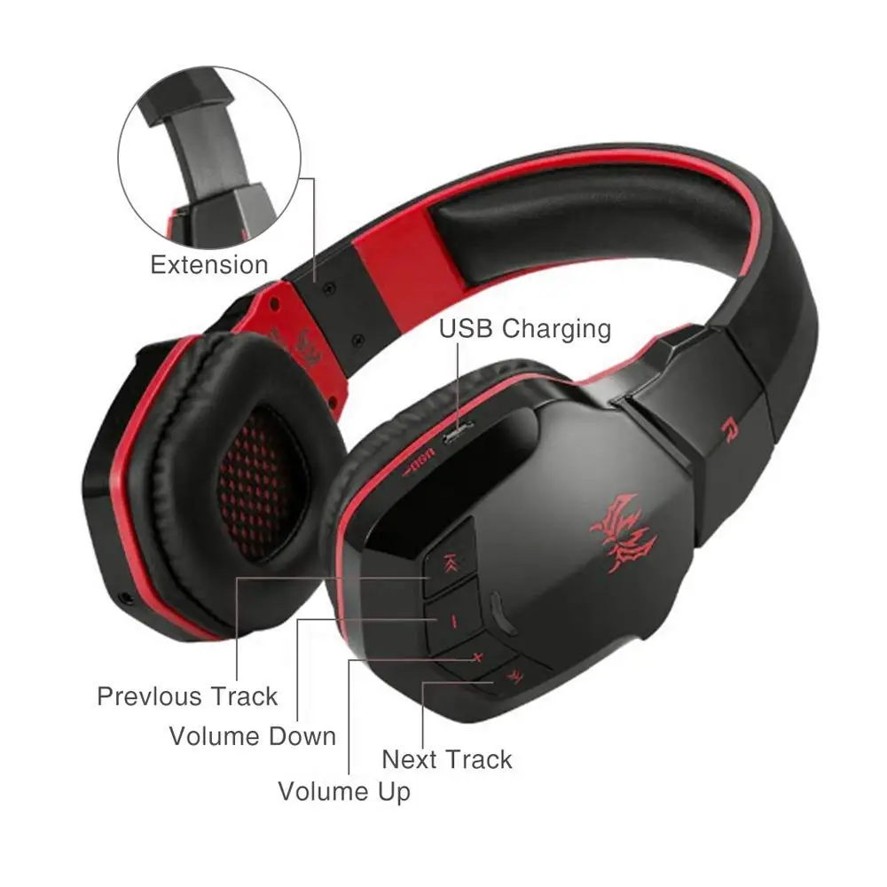 FELYBY B3505 Беспроводная Bluetooth стерео игровая гарнитура с USB разъемом 3 5 мм микрофоном