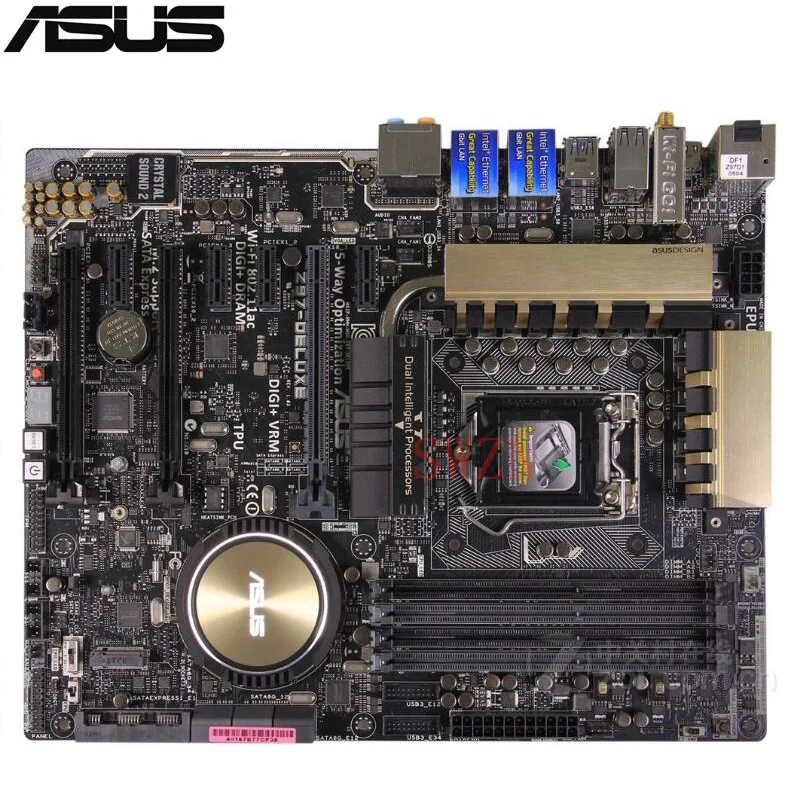 Оригинальный использовать сервер материнская плата для Asus Z97 Deluxe Socket 1150 I7 I5 I3