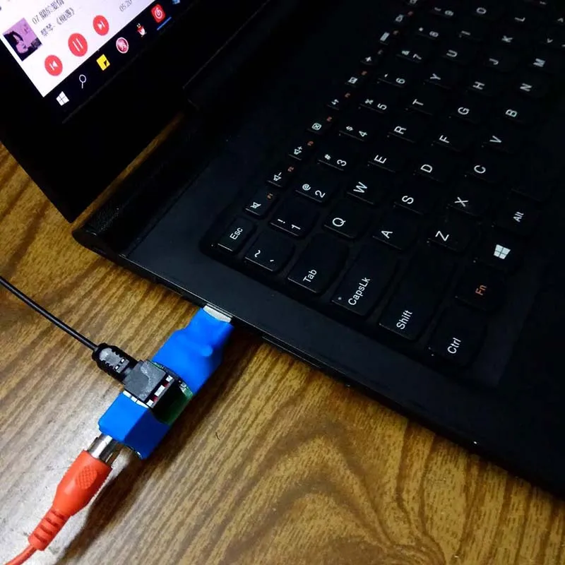 Lusya 1 шт. Портативный USB для цифрового коаксиального волокна выход SPDIF