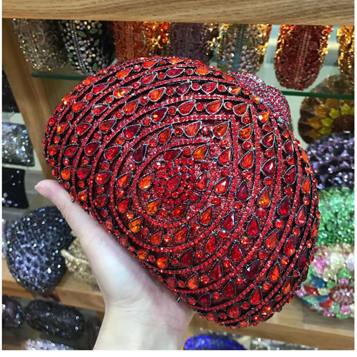 Черный/розовый/красный/Золотой/Серебряный Кристалл Алмаз вечерние клатчи сумки