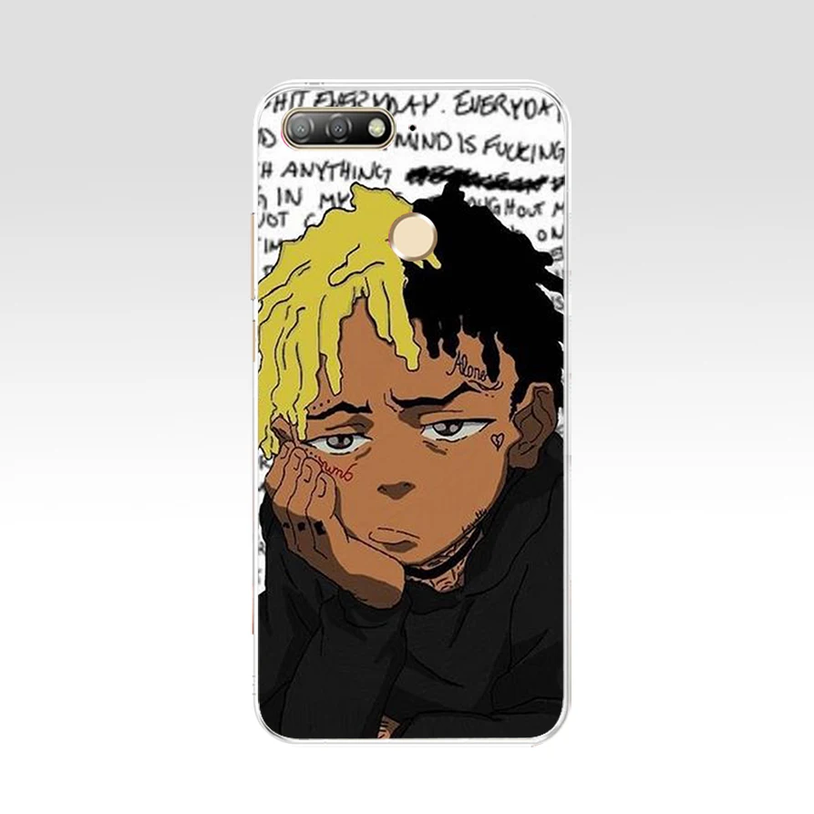 123 ZX Xxxtentacion ТПУ Мягкий силиконовый чехол для Huawei Honor P8 Lite 2017 7X 8X 7a pro 5 7 дюймов