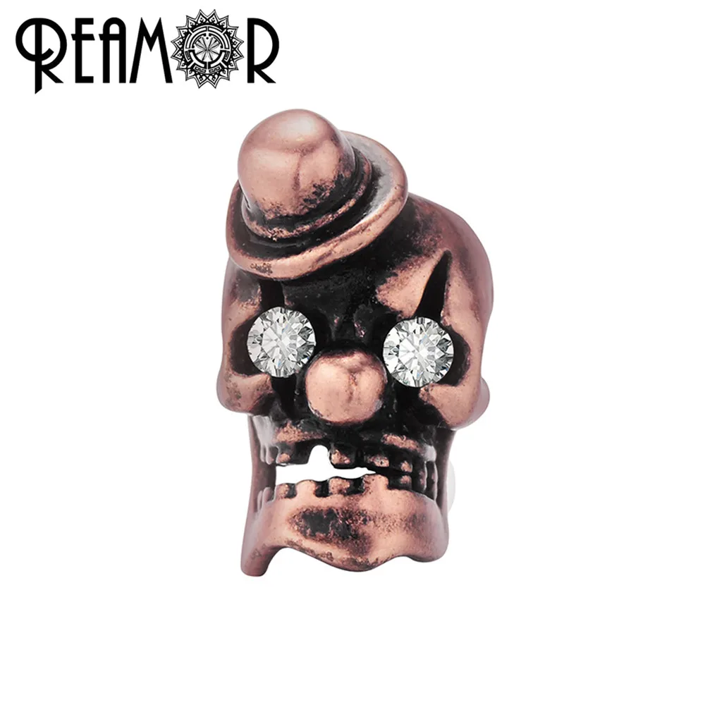 Медные шарики в виде клоуна REAMOR серебряного цвета Бронзовые для изготовления