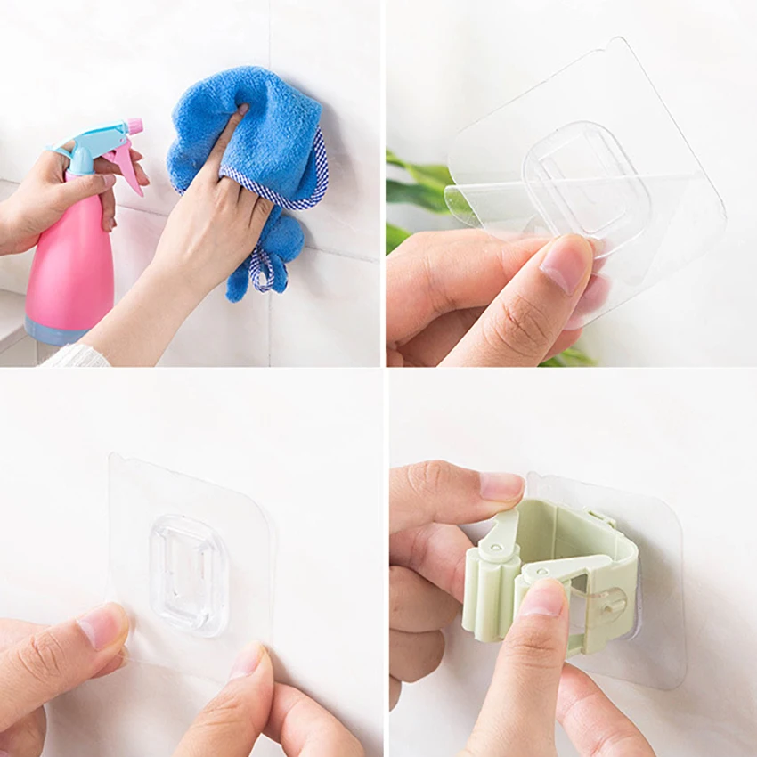 1 Pc Wall Mounted Storage Mop Holder Brush Broom Hanger Rack Umbrella Hanging Kitchen Tool | Дом и сад