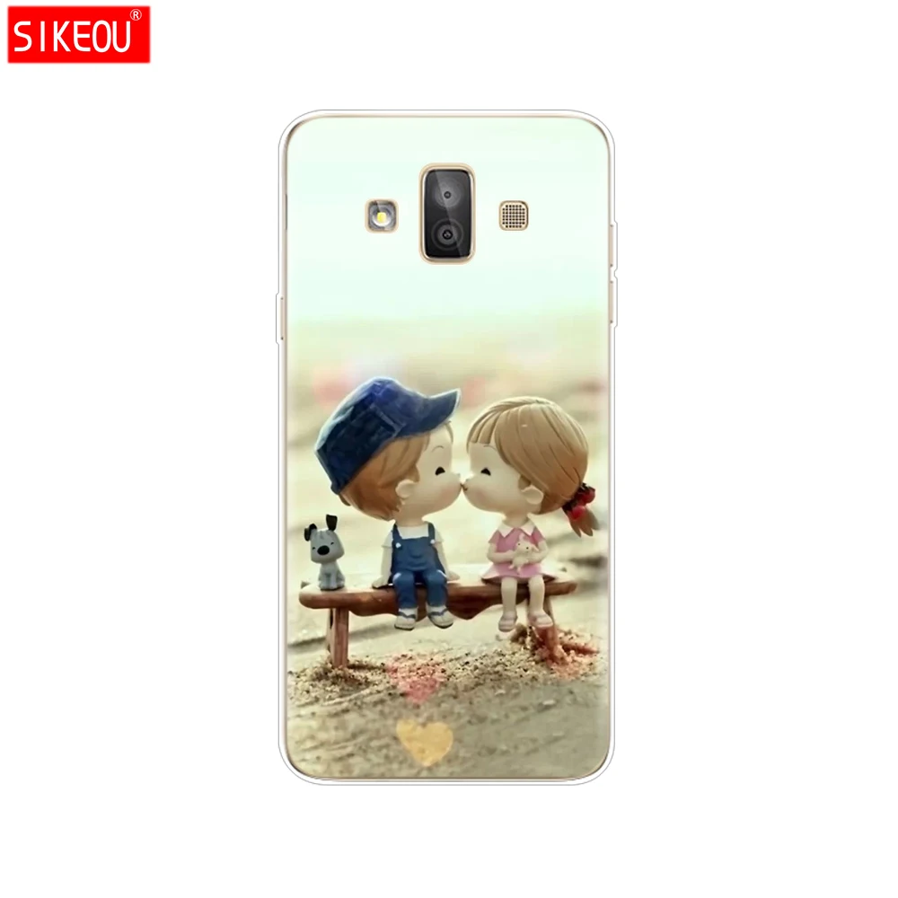 12088 Для samsung Galaxy J7 Duo чехол силиконовый милый ТПУ задняя крышка для samsung J7 DUO SM-J720F J720 чехол для телефона s цветочный бампер - Цвет: 12088