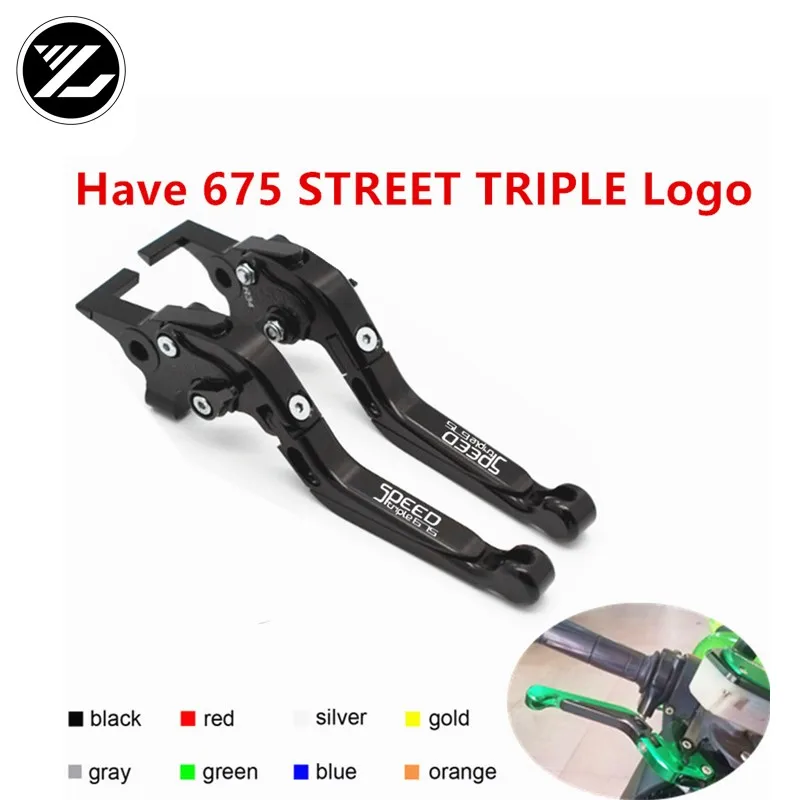 

For Triumph 675 STREET TRIPLE R/RX 2009-2016 2015 CNC Motorcycle levers Adjustable Foldable Lengthening brake clutch levers