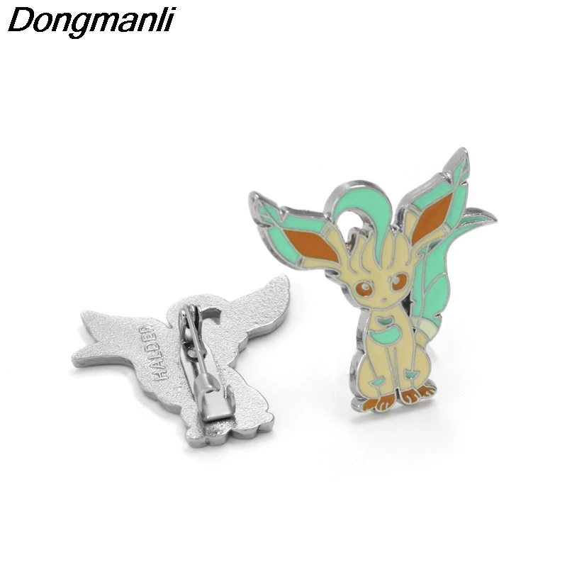 P3434 Dongmanli Eevee металлическая Эмаль Булавка для рюкзака/сумки/джинсовой одежды значок нагрудная булавка брошь бижутерия 1 шт