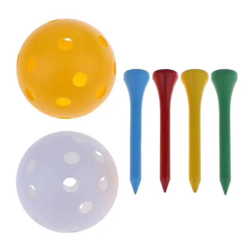 

Mini Portable Golf Ball Holder Bag SBR Neoprene Waist Pack with 4 Tees+ 2 Hollow Plastic Balls Storage Bag Golf Accessories