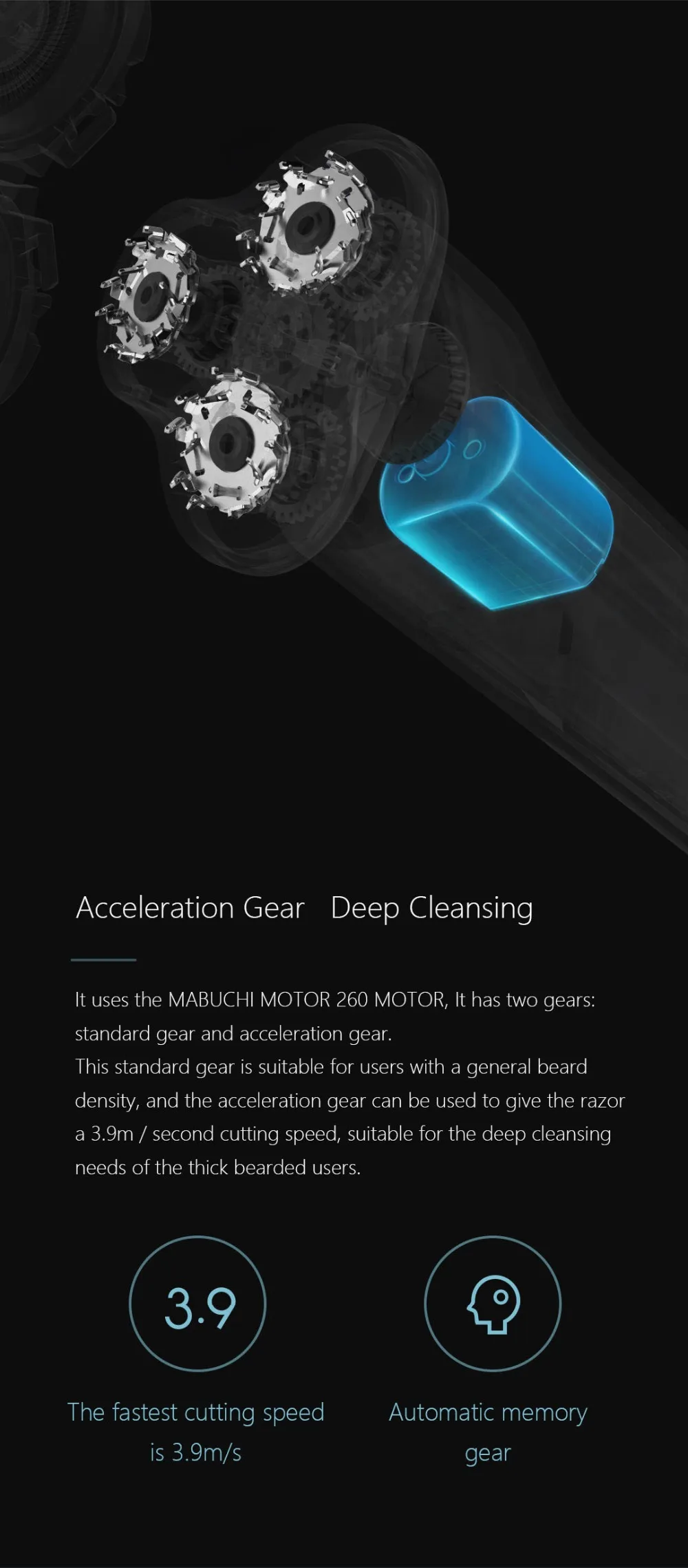 Новая Оригинальная электрическая бритва Xiaomi Mijia с 3 головками, гибкая, сухая, влажная, моющаяся, с двойным лезвием, турбо+ режим, удобная, чистая