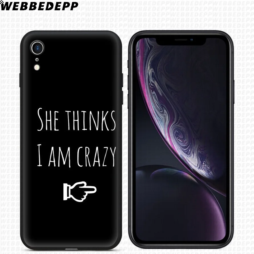 WEBBEDEPP Queen &amp King Couple Soft Silicone Case for iPhone 11 Pro Xr Xs Max X or 10 8 7 6 6S Plus 5 5S SE |