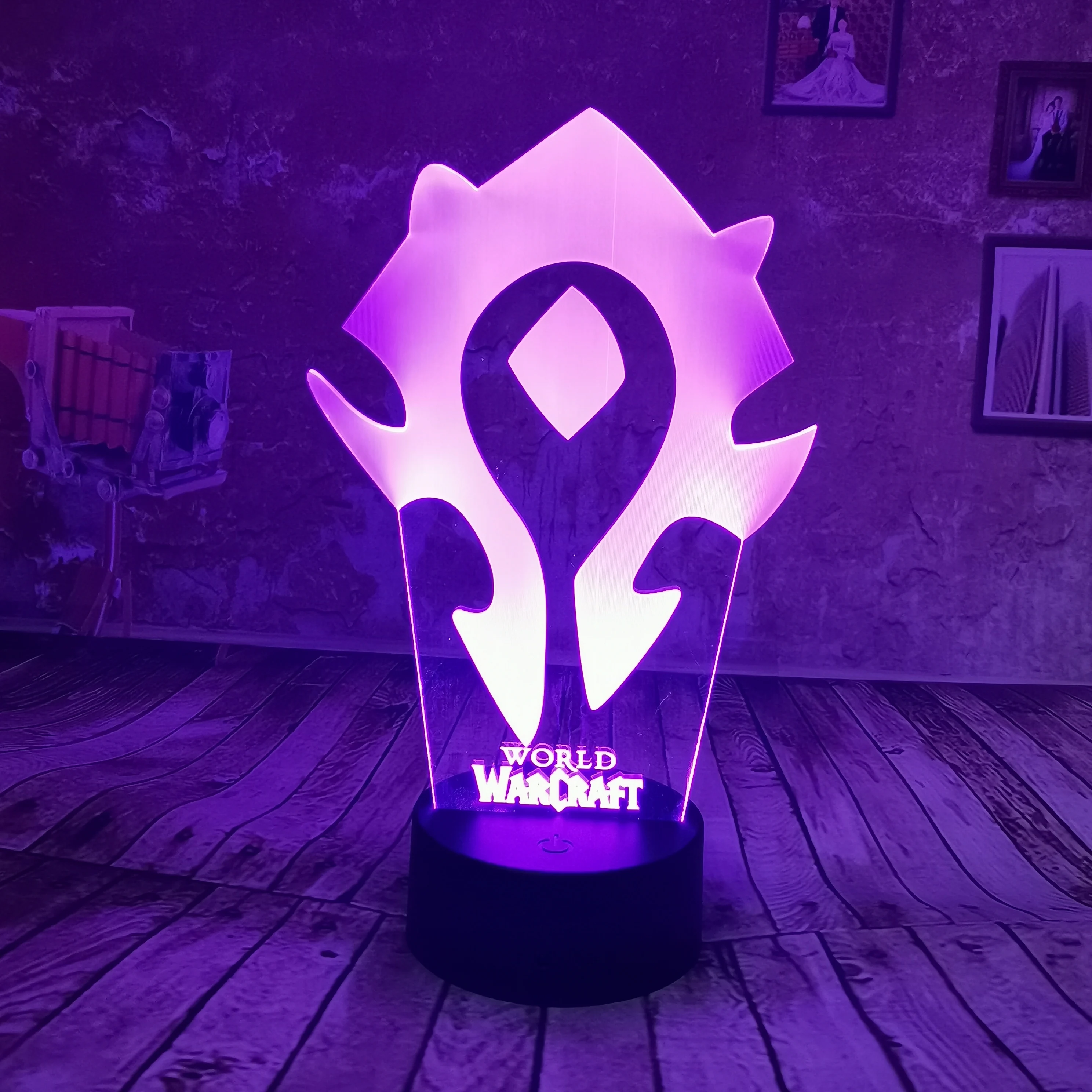 Прямая поставка новинка World Warcraft лампа 7 видов цветов градиентный светодиодный