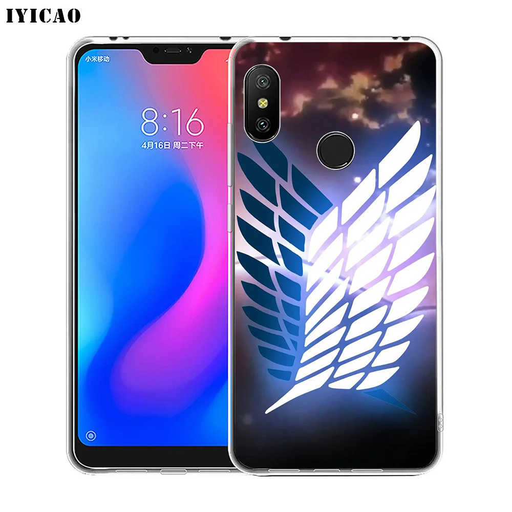 IYICAO Attack On Titan Logo Soft Silicone Phone Case for Xiaomi Redmi 4A 5A 6A Note 7 6 5 Pro Plus 4X Prime Cover | Мобильные