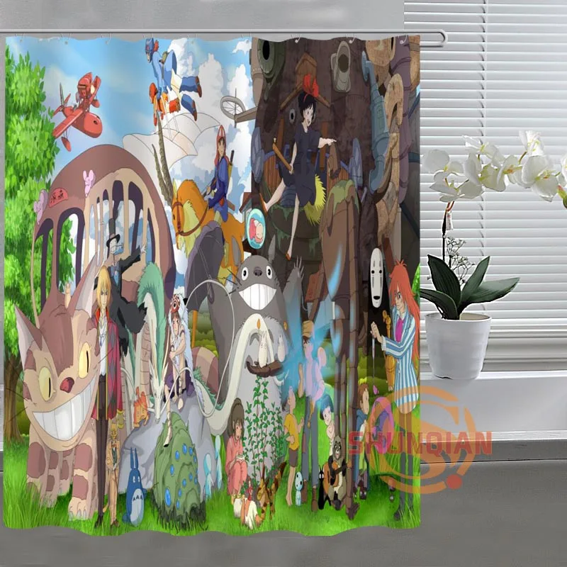 Занавеска для душа Studio ghilii Totoro занавеска ванной комнаты из ткани H03M26D37 на