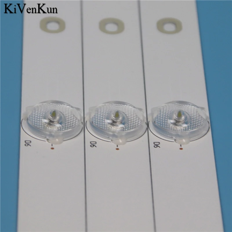Светодиодная лента для телевизора Philips 32PFS4132/12 32PFS5362/12 32PFS5501/12, 7 ламп, 614 мм