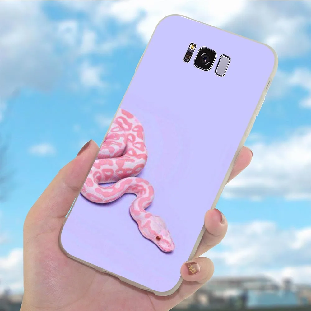 Мягкий ТПУ чехол для телефона Galaxy Samsung A9 кожаный Змеиный A10 A3 A6 Plus A5 A7 A8 A20 A30 A40 A50 A71
