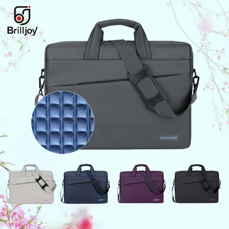 Brilljoy Waterproof briefcase Laptop Handbag for 13 14 15 17 Inch Computer Bussiness Travel Men and Women Notebook Messenger Bag