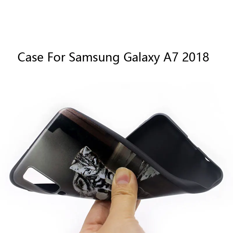 Чехол для Samsung galaxy A7 2018 чехол 6 0 &quotМягкий силиконовый Защитные чехлы телефонов A730