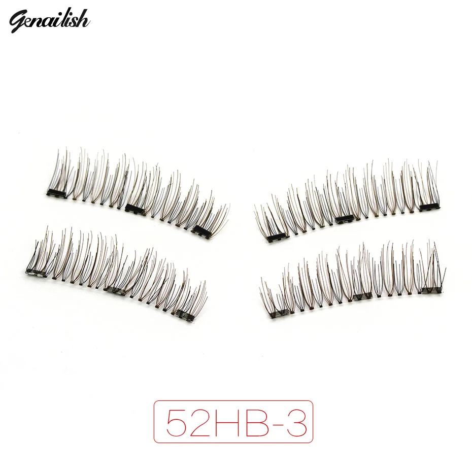 Магнитные накладные ресницы Genalish 6D 0 2 мм аксессуары для макияжа Мягкие Накладные
