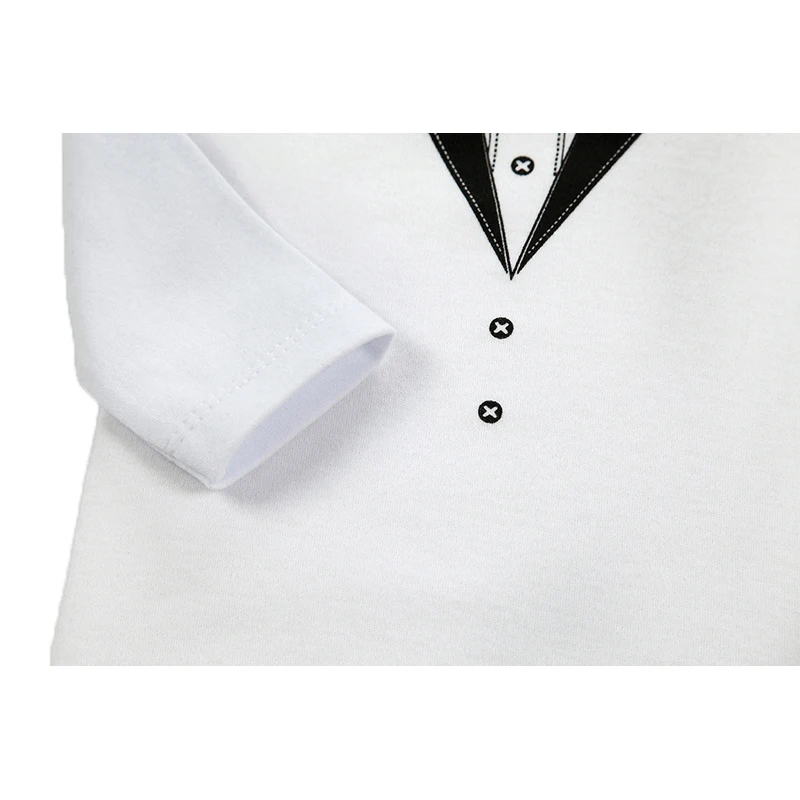 Осенняя одежда для младенцев комбинезон 2017 модный белый с бантом маленьких