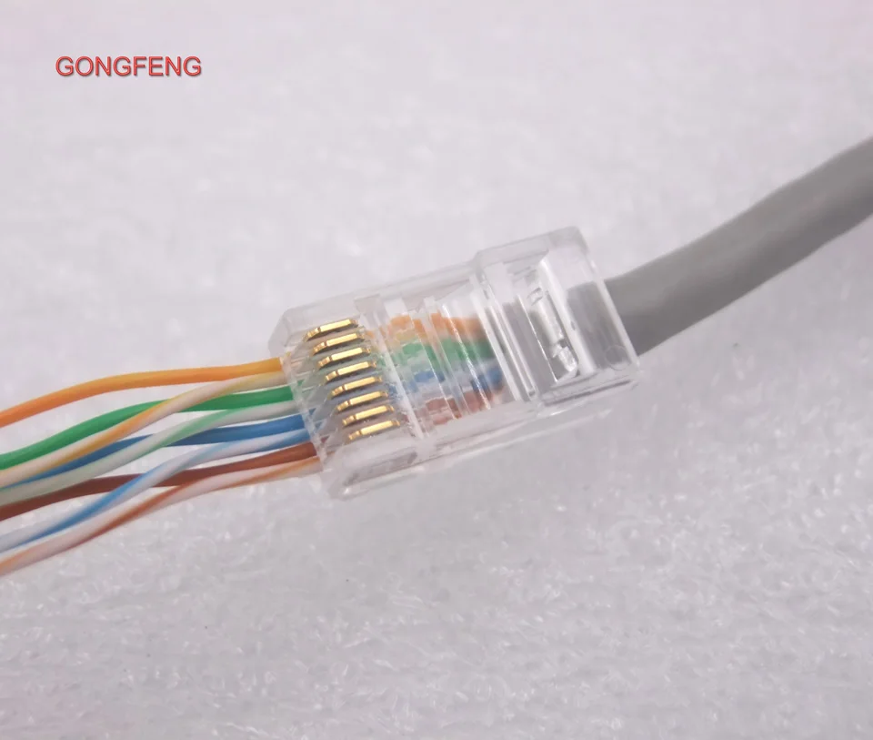 500 шт. новинка Лидер продаж RJ45 соединительные патроны 8P8C CAT6 шесть типов