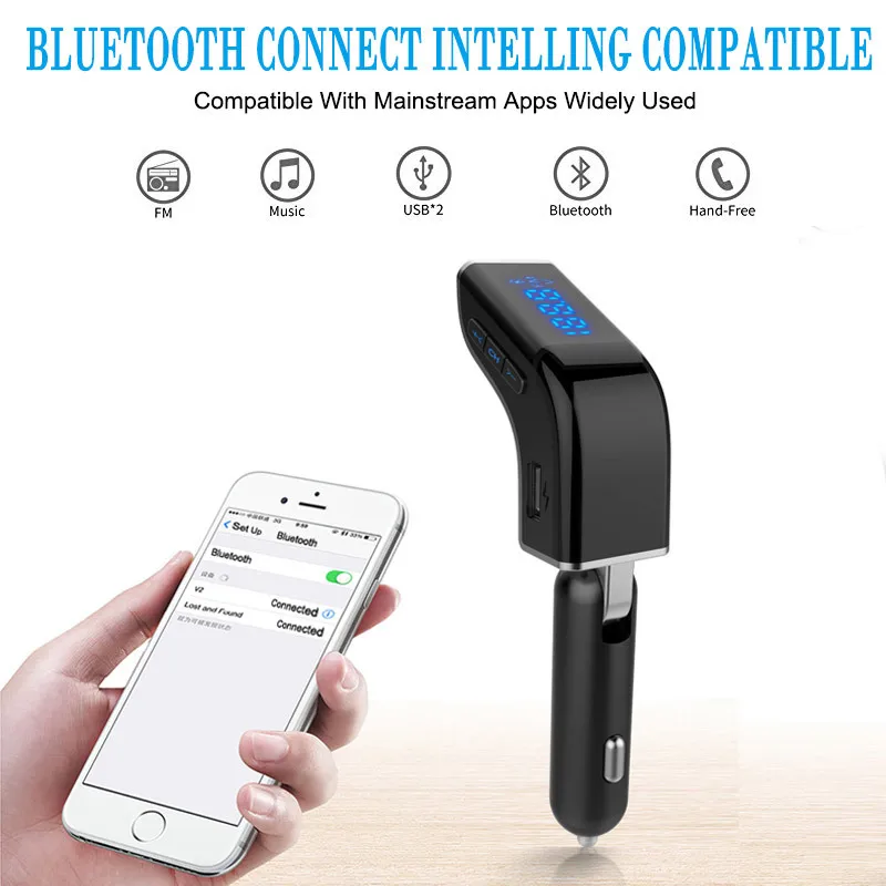 Bluetooth Car Kit Mp3 Music Player Fm Transmitter Auto Handsfree Calling Dual Usb Wireless Ltv2 | Автомобили и мотоциклы