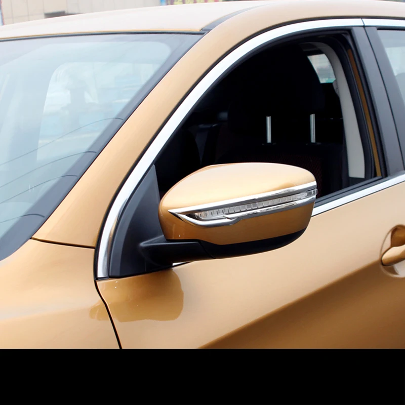 Аксессуары для NISSAN QASHQAI J11 2016 2019 хромированная накладка на дверное зеркало
