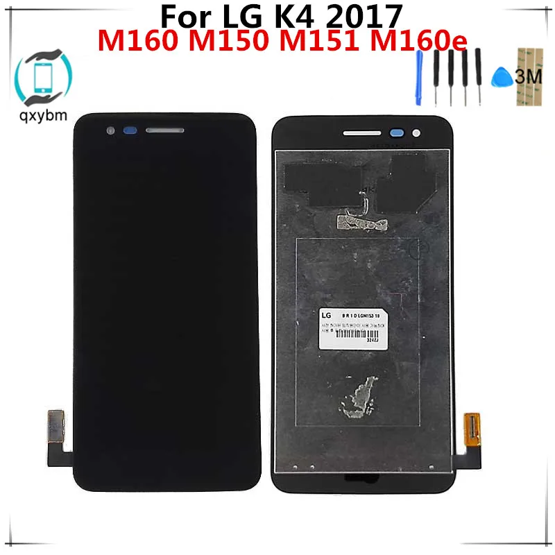 Для LG K4 2017 X230 M160 M150 M151 M160E ЖК дисплей сенсорный экран с дигитайзером Полное стекло