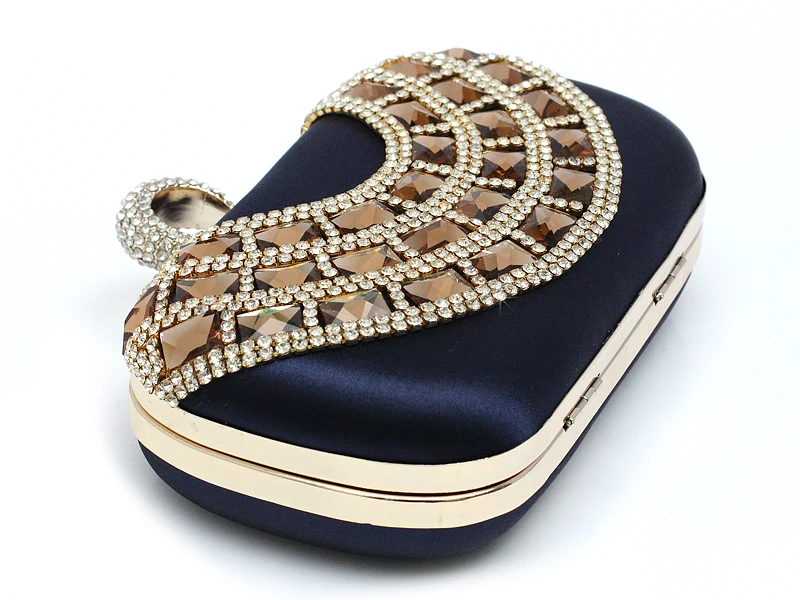 2016 High Quality Apricot Ladies Zircon Wedding Evening Bag Clutch handbag Bride Party Purse Mini Makeup Mujere Bolso 12026# | Багаж и