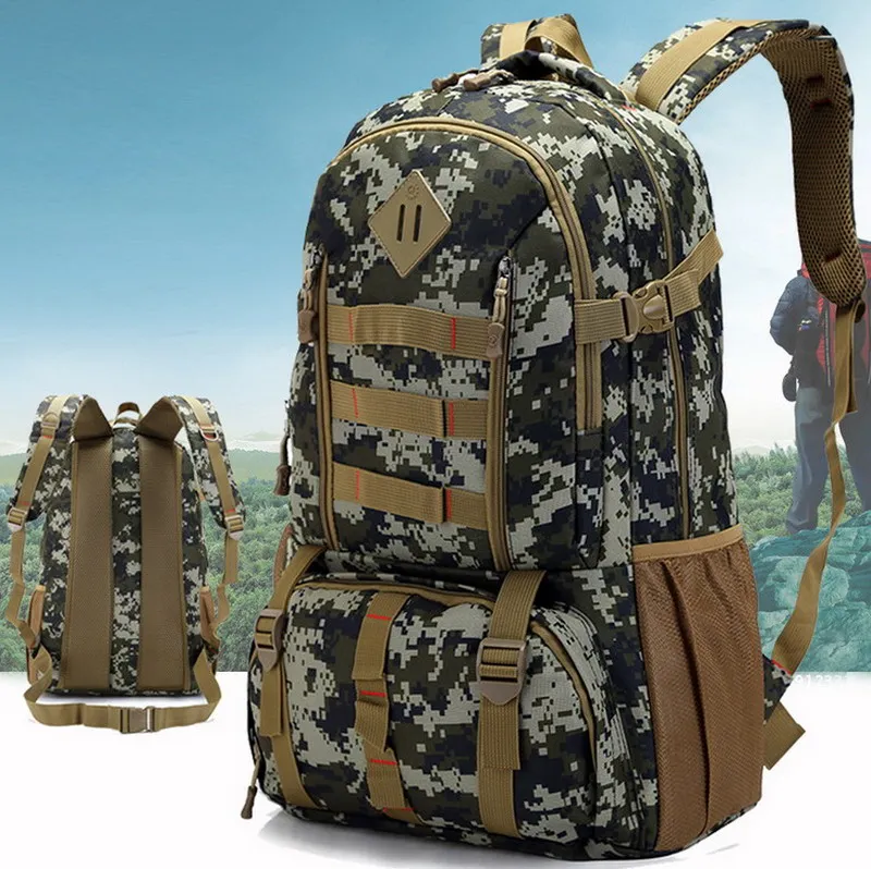 Мужской рюкзак JACALINTERO водонепроницаемый камуфляжный для путешествий 50 л|backpack travel