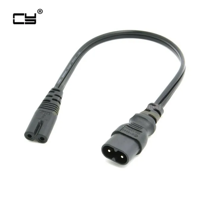 C7/C8 силовой 8 адаптер конвертер кабель Европейский IEC320 C7 гнездовой к C8 штекер