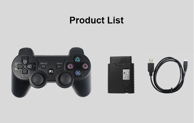 2,4G беспроводной игровой контроллер для PS2/PS3 дистанционный геймпад для Android телефона/tv Box/Smart tv джойстик Вибрационный геймпад для ПК