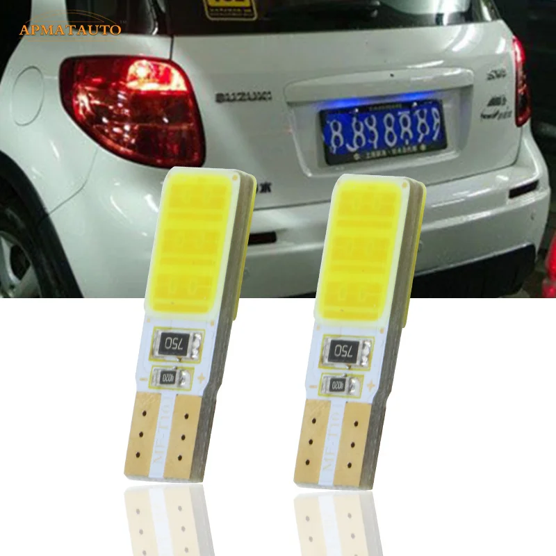 2 x T10 W5W для SAMSUNG COB Чип номерной знак свет Светодиодные лампы лампа Suzuki Liana Auto SX4 Vitara