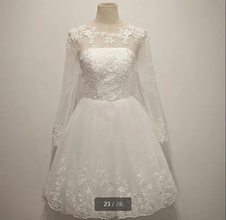 Женское коктейльное платье Robe De Soiree белое с короткими рукавами и кружевной