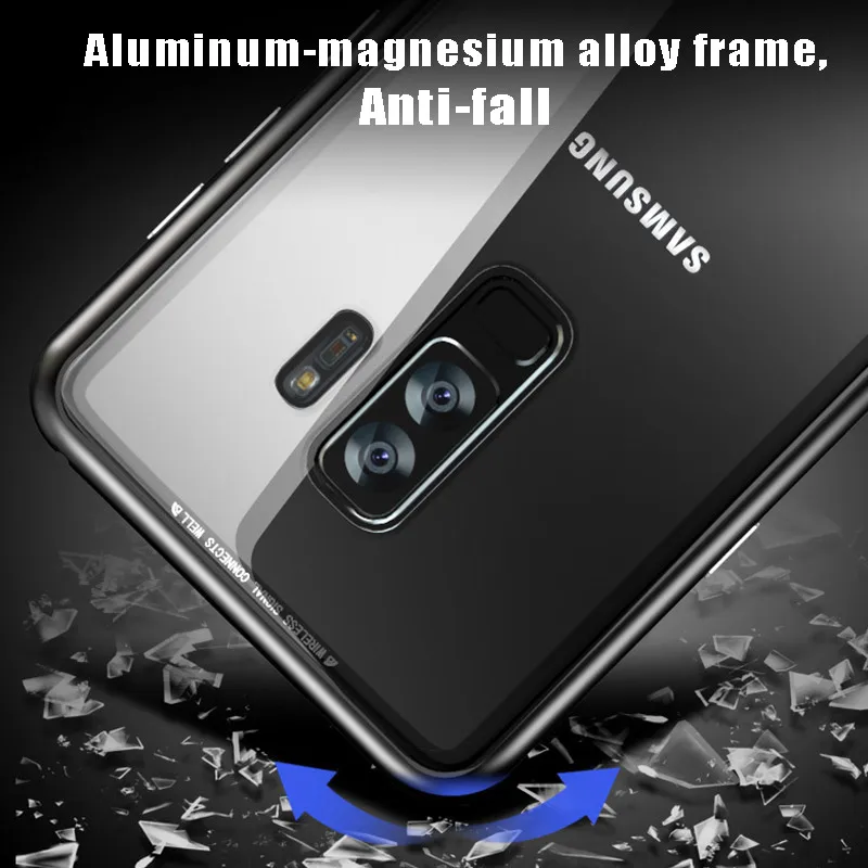 Магнитный адсорбционный металлический чехол для Sumsung C7 Pro C9 Samsung Galaxy полностью