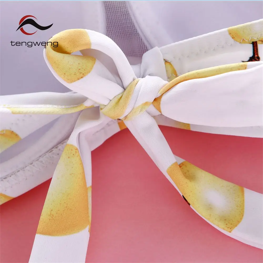 Tengweng 2019 сексуальный пуш ап женский купальник винтажный бикини с рюшами большого