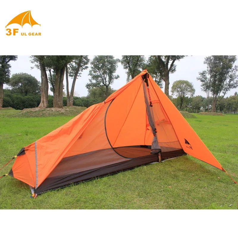 3F 730 грамм Silnylon Новое поступление 3F пешеходный 2 ультра-светильник 3 сезона 1 человек 1 слой палатка