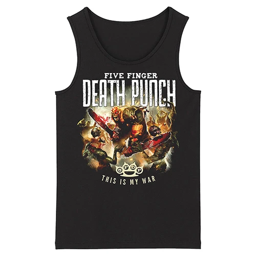 Todhoof Five Finger Death Punch Grindcore альтернатива металлу Deathcore тяжелый металл модные мужские майки Азиатский размер - Цвет: 4